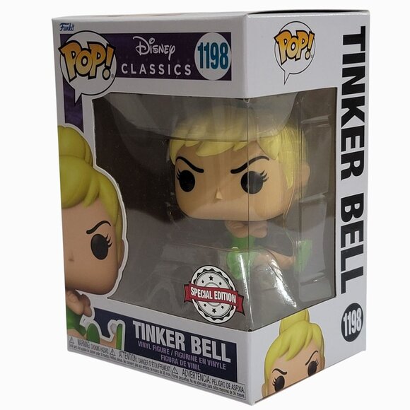 Funko Pop! Tinker Bell Vinyl Figure #1198 Special Edition Disney Classics - Picture 3 of 6